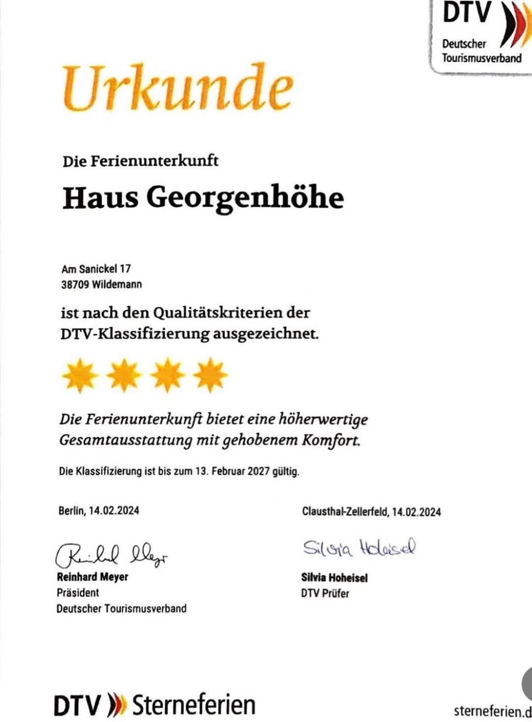 Haus Georgenhoehe Wildemann Exterior foto